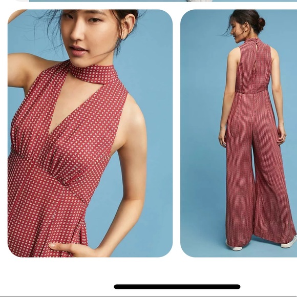 NWT Anthro Maeve Jumpsuit Anthropologie, Size 8 - Picture 1 of 9